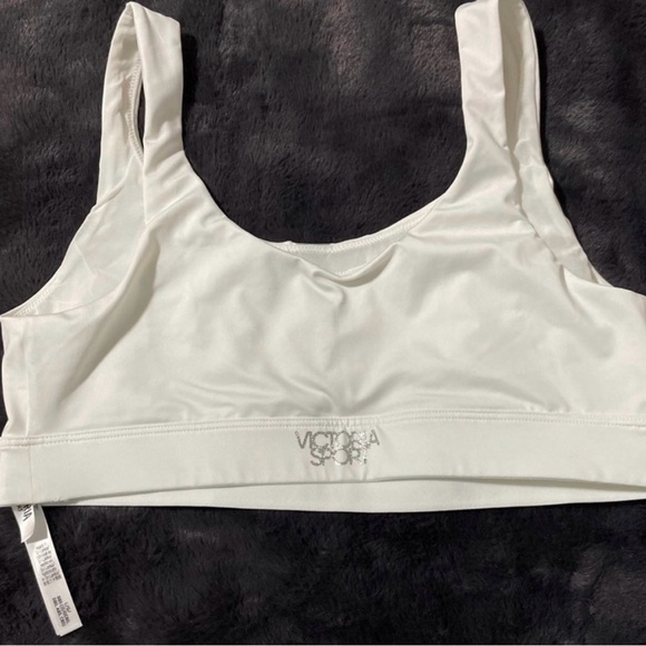 Victoria Secret Women's White Sports Bra - Large - Picture 3 of 5